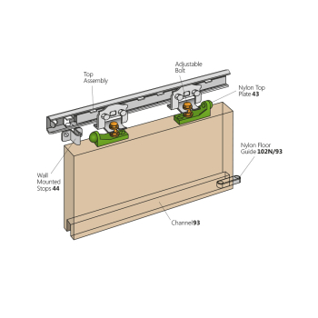Marathon 55 Sliding Door Kit 400 - 750mm Marathon 55 Sliding Door Kit 400 - 750mm