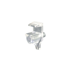 5mm Transparent Plastic Shelf Supports with Lip