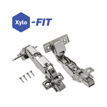 Xylo-Fit N1 165° Soft Close Overlay Clip Hinge - Pair