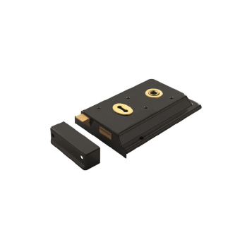 Rim Sash Lock Black 150 x 100mm Rim Sash Lock Black 150 x 100mm