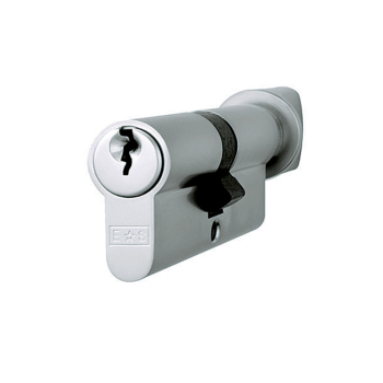 45/35 Standard Euro Key/Turn Cylinder Satin Chrome 45/35 Standard Euro Key/Turn Cylinder Satin Chrome