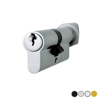 45/45 Standard Euro Key/Turn Cylinder Polished Chrome 45/45 Standard Euro Key/Turn Cylinder Polished Chrome