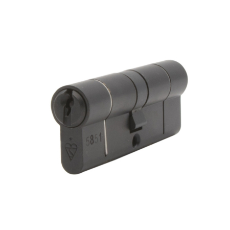 35/35 Security 1* Double Euro Cylinder - Black