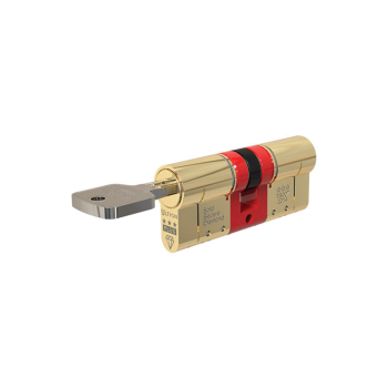 40/50 Security 3* Double Euro Cylinder Polished Brass 40/50 Security 3* Double Euro Cylinder Polished Brass