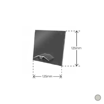 Cresfinex MK4 Wall End Cap Milled Aluminium