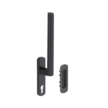 Maco HS12 Lift and Slide Lever and Fingerpull Set Black Maco HS12 Lift and Slide Lever and Fingerpull Set Black