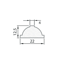 Exiwood Georgian Bar Ovolo 22mm x 12.5mm x 4mm x 3m White Exiwood Georgian Bar Ovolo 22mm x 12.5mm x 4mm x 3m White