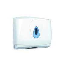 White C-Fold Towel Dispenser Plastic