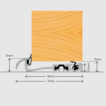 15/56RITB 1000mm Milled Inward Open Thermal Break Sill (56mm) 15/56RITB 1000mm Milled Inward Open Thermal Break Sill (56mm)