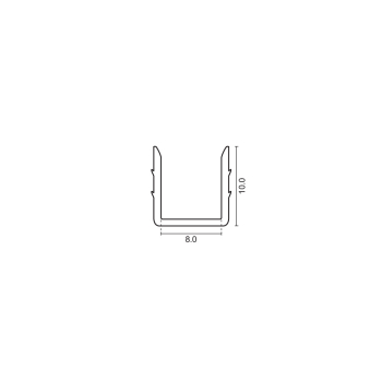 Parflip/Partex 3m Retaining Profile Brown Parflip/Partex 3m Retaining Profile Brown