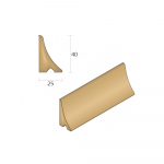 Q-Wood Door Rain Deflector 3m length