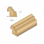 Q-Wood 24.5 x 27mm Door Glazing Bead 3m