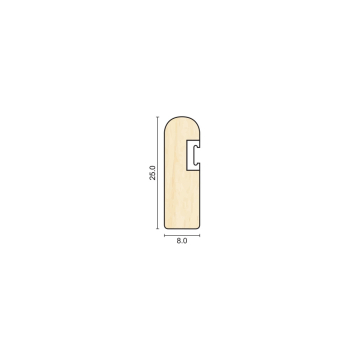 25mm x 8mm x 3m Primed Timber Parting Bead c/w Carrier 25mm x 8mm x 3m Primed Timber Parting Bead c/w Carrier