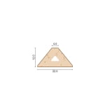 Q-Wood 4 x 12 x 22mm Glazing Bar 3m