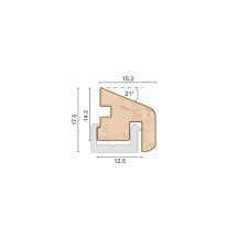 Q-Wood 17.5mm x 16.2mm Glazing Bead 3m Q-Wood 17.5mm x 16.2mm Glazing Bead 3m