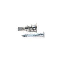 Metal Plasterboard Fixings c/w screws - Pack of 100 Metal Plasterboard Fixings c/w screws - Pack of 100